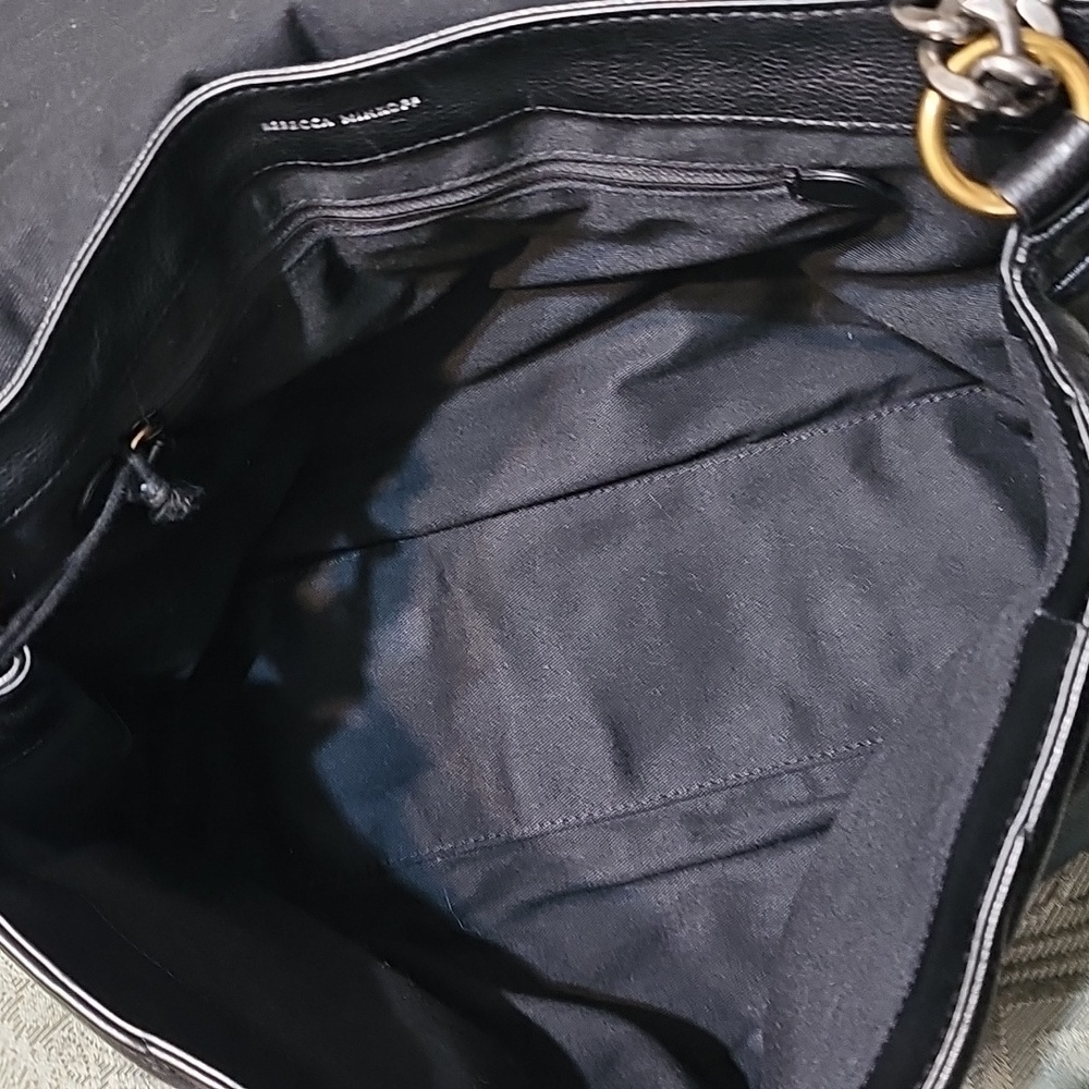 Rebecca Minkoff NWT 2 Faced Edie Black Maxi Quilted Chain Crossbody/Shoulder Bag - Picture 16 of 16